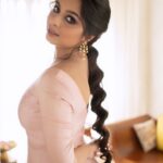 Niranjana Anoop Instagram - 💓 Grateful as Ever 💓 Outfit @t.and.msignature 💓 Earrings @m.o.dsignature 💓 Clicked by Sundari 💓 @pournami_mukesh_photography MUAH 💓 @sajithandsujith #promotions#newone#specialone#films#shoot#love#grateful#instagood#instagood#in#trend#pink