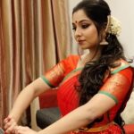 Niranjana Anoop Instagram - Love this part about the stage ♥️🫶🏻 @lushlife_radhu_bridal.makeup lurvedddd the look ❤️🫶🏻 #dancerlife
