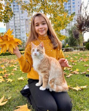 Nisa Sofiya Aksongur Instagram - 🐱 💛

#nisasofiya #kedi #sonbahar #pozönerileri