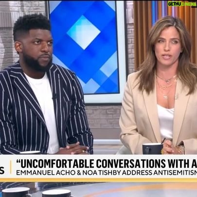 Noa Tishby Instagram - @emmanuelacho and @noatishby, authors of the new book, “Uncomfortable Conversations with a Jew,” are all about talking openly, even when it’s difficult. “You can’t empathize with somebody if you’re not educated on what breaks their heart,” Acho says.