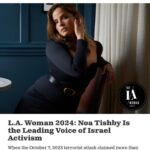 Noa Tishby Instagram – I’m honored to be featured in @lamag’s L.A. Women of 2024. Thank you @malinasaval for this great story. And thank you everyone who made this happen. 💙 #bringthemhomenow 

Link in bio 🔗 

EDITORIAL CREDITS
Editor in Chief: @shirleyhalperin
Written by: @malinasaval 

PHOTOSHOOT CREDITS
Photographed by: @lenkaulrichovaphoto
Creative Direction: @guerin_ad
Hair & Makeup: @yanivkatzav
Location: @fairmontmiramar 

STYLE CREDITS
Dress: @motherofall_official
Jewels: @rachieshnay @jennablakejewelry 
T-shirt: @atawear2016
Suit: @nililotan