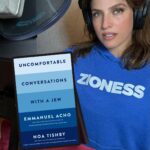 Noa Tishby Instagram – Uncomfortable Conversations with a Jew is available for preorder now. @noatishby and @emmanuelacho are recording the audio for their new book. Listen to hear a few lines read by Noa. 

Produced by @YoavDavis for #DavisMedia

Top by: @zionessmovement