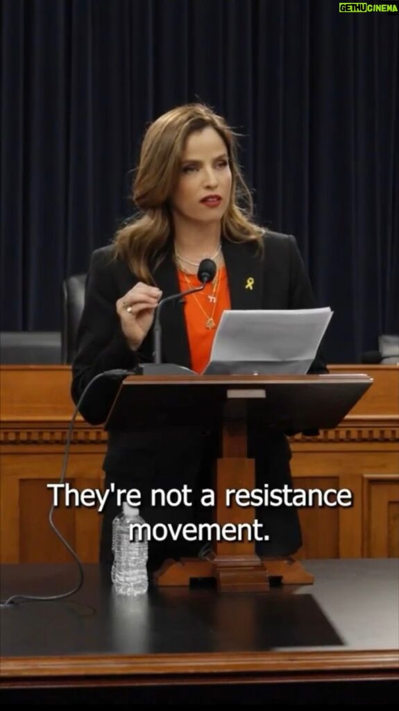 Noa Tishby Instagram - ⚠️ TRIGGER WARNING ⚠️ Last week, I spoke at the US Capitol about the gender based violence committed by Hamas on October 7th. Everywhere Hamas carried out massacres, they also carried out violence against women and girls so gruesome, so sadistic that the words “rape” or “sexual violence” do not capture the true scale of the horror. These rapes were not spontaneous. They were planned and priority. They were the very core of Hamas’s October 7th attack. For Jihadi groups like Hamas, women are not equal to men. They are property to be owned by men. Without power, without control and, if she does something deemed disrespectful to a man or to the family, like walking down the street with any other man - without the right to life. Hamas had a twisted logic for these systematic gang rapes: they wanted to claim ownership of Israeli women and girls. In a conflict involving a “motherland” Hamas was trying to make a point: if we own your mothers, your sisters and your daughters, then one day we will own you, and we will own your land. So these jihadi psychopaths invaded Israel with specific orders to rape, defile and disfigure as many women and girls as possible. In their interrogations, captured Hamas terrorists calmly shared their orders. To soil the women. Hamas is the political manifestation of rape culture. And the silence of those who are usually quick to defend other women but had nothing to say about one of the most barbaric systematic attacks on women ever carried out, is deafening. I beg you to give me any other explanation for this silence than - Me too unless you’re a Jew. Rape is not resistance. There is only resisting rape. Hamas hates women and it hates Jews and in Hamas’s sick worldview when you rape a woman, you own her. So they wanted to soil us, they wanted to terrorize us, they wanted to own us. But Israeli women, Jewish women: we will not be owned and we will not be obliterated. We are warriors, tank commanders and survivors. We will not be silenced. Not by a jihadi death cult and not by its supporters. The people of Israel live. The women of Israel live. Am Israel Chaya חיה Video produced by @YoavDavis for #DavisMedia