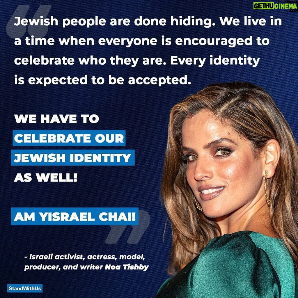 Noa Tishby Instagram - Israeli activist, actress, model, producer and writer @noatishby isn’t afraid to embrace her Jewish identity...and nobody should be!