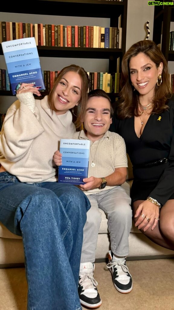 Noa Tishby Instagram - @NoaTishby sat down with @babyariel & @farbstein to talk about the new book: ‘Uncomfortable Conversations with a Jew’ she wrote with @emmanuelacho. Available now for pre-order through the link in bio. Directed by @YoavDavis for #DavisMedia edit Ram Shemi