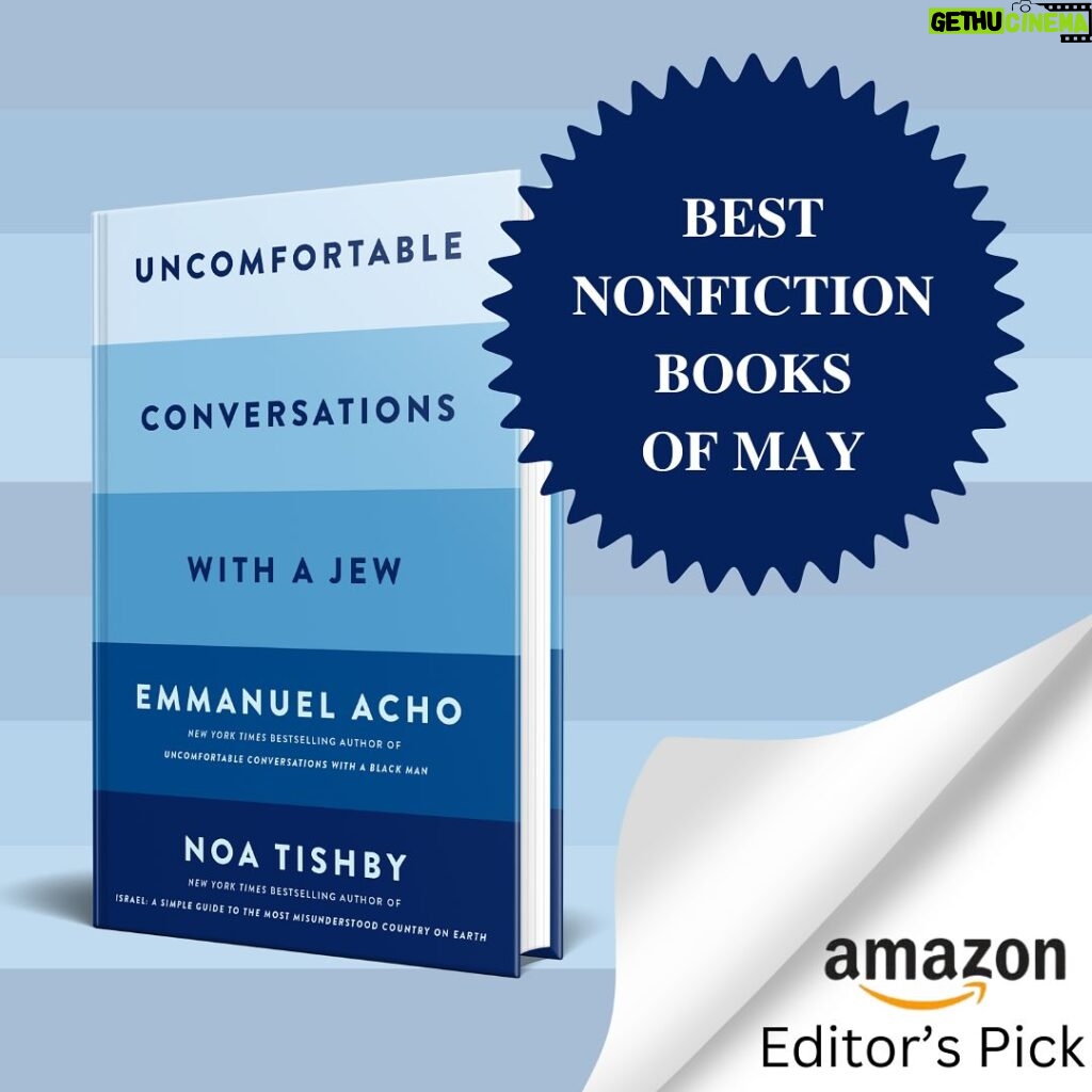 Noa Tishby Instagram - Moment of honesty, if you’re anything like me you typically wait for other people to try something, and tell you if it’s good, before you commit your time and money to buying it.  Which is why I’m thrilled to tell you all that the experts have spoken. My newest book with @NoaTishby, Uncomfortable Conversations with a Jew, has just been named Best Nonfiction Books of the Month by Amazon’s editors! Thousands of books come out weekly, yet Uncomfortable Conversations with a Jew was 1 of only 10 selected.  If you’re the type to buy 1 book a month or even just 1 book a year, let this be the one. There is no more important or urgent topic to read about than the one we wrote about.  Available everywhere books are sold or ➡️ LINK IN OUR BIO  #UncomfortableConvos #Jewish