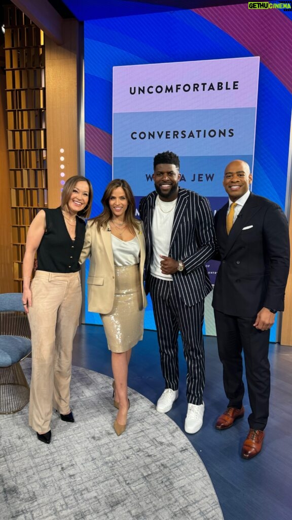 Noa Tishby Instagram - I was on @abcgma3 today to talk about my new book with @emmanuelacho. Listen in to hear about the importance of having uncomfortable conversations. Link in bio to get the new book, “Uncomfortable Conversation With a Jew.”