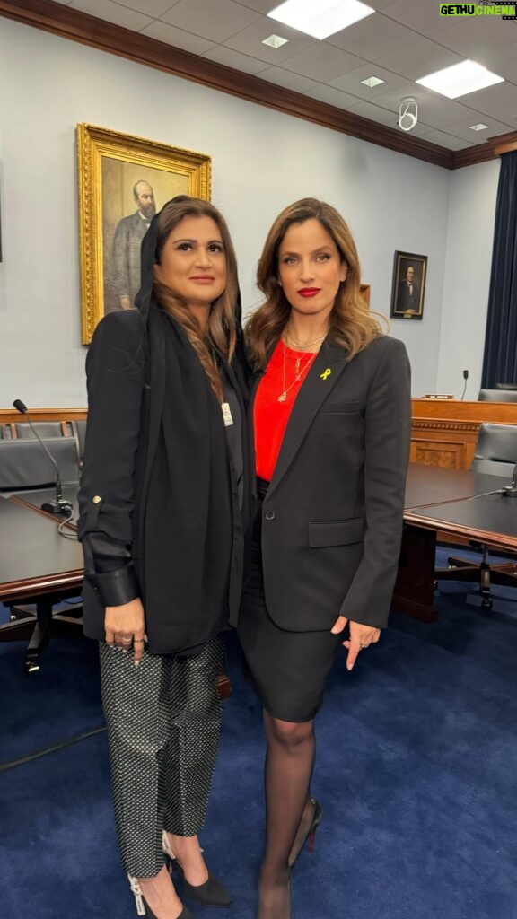 Noa Tishby Instagram - @anila_ali2008 and @noatishby recently met in DC at a congressional and discussed how Hamas and its radical Jihadi ideology is a threat to all women. That’s why after the October 7th attack, Anila and @ammwec_global stood firmly with the Jewish community. It’s the women, Muslim women, Jewish women, and all women that will bring peace to the region. Video directed by @YoavDavis, edited by @bdean201 for #DavisMedia