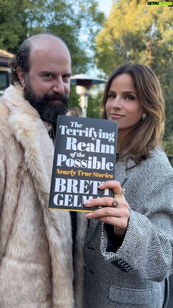 Noa Tishby Instagram - The Terrifying Realm of the Possible is available now. @brettgelman explains that his new book inserts the beauty of Jewish neurosis back into culture. Listen to @noatishby, @brettgelman, @bengleib, and @evebarlow talk about some of their Jewish neurosis. Click the link in Brett’s bio to buy the book! Video directed by @YoavDavis edit @assafstory for #DavisMedia jacket by @ronnykobo