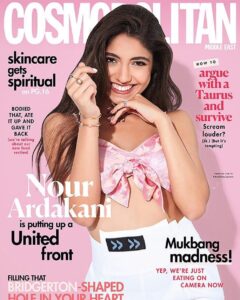 Nour Ardakani Instagram - So... this happened. @cosmomiddleeast ‘s March cover star! This is so crazy. In my cover story, I talk about how I never thought that I would be chosen. I didn't feel that I deserved it. I disregarded all the times I worked hard on my craft and my passion. I have always been so hard on myself, and throughout this new journey, I’ve been working on letting go some bad habits that may stunt my progress. I also talk about the responsibility I have taken upon, representing the MENA region and Lebanon, which isn't easy with all the misinterpretations the region is subjected to. I hope to be a competent role model that inspires you to do what you love every single day by working hard and never giving up on your goals and dreams. I also want to thank all the team that worked on this to make it happen. Interview by @millimidwood Photography by @adelrashidphotography Styling by @_nimotalai Makeup by @yasmeenvakili Hair by Adam Grier @pastelssalon Wearing @prettylittlething.me @___blssd___ @aveenjewellery @bykarenwazen @cosmomiddleeast ily and ty @nowunited for making my dreams come true نجمة غلاف كوسمو للشرق الاوسط لشهر مارس! هذا أمر لا يصدق ! في قصة الغلاف الخاصة بي، أتحدث عن كيف أنني لم أتوقع أن يتم إختياري. لم أشعر أنني أستحق ذلك. لقد نسيت كل الأوقات التي عملت فيها بجد على تطوير موهبتي. لقد كنت دائمًا أقسو على نفسي، وطوال هذه الرحلة الجديدة ، كنت أعمل على التخلي عن بعض الأمور التي قد تعيق تقدّمي. أتحدث أيضًا عن المسؤولية الكبيرة الملقاة على عاتقي، ممثلةً لمنطقة الشرق الأوسط وشمال إفريقيا ، وهي ليست بمهمة سهلة. أتمنى أن أكون مصدر إلهام وقدوة تشجع كل شاب وشابة على تحقيق أحلامهم وعدم التخلي عن أهدافهم . كما أنني أشكر فريق عمل كوسمو على كل الجهود التي بذلوها معي.