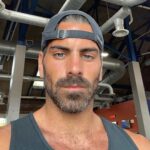 Nyle DiMarco Instagram - tossing around at gym 😬🦦