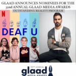 Nyle DiMarco Instagram - Wow this is beyond belief! DEAF U is nominated for Outstanding Reality Program! So proud of DEAF U cast + crew and the @netflix team! #GLAADawards