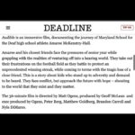 Nyle DiMarco Instagram - @netflix original documentary AUDIBLE that we were brought on to consult, is premiering and competing at @hotdocs_ festival, the largest documentary festival in North America! So stoked. Tickets will be available to the public starting March 30! More about the documentary: Football player Amaree McKenstry-Hall and his Maryland School for the Deaf teammates attempt to defend their winning streak while coming to terms with the tragic loss of a close friend. The graduating students face mounting pressures of entering the hearing world while tackling adversity and demanding to be heard in this moving coming-of-age story. The film is directed by @mattogens , produced by Geoff McLean and exec produced by Ogens, Peter Berg, Matthew Goldberg, Brandon Carroll and Nyle DiMarco.