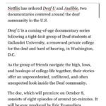 Nyle DiMarco Instagram - I'm excited to share my Netflix series with you!!! DEAF U, a coming-of-age docuseries follows a tight-knit group of Deaf students at my alma mater Gallaudet University. MARK YOUR CALENDAR: OCTOBER 9TH on NETFLIX! When I was a student at Gallaudet, my friends and I always thought that the world would absolutely eat up a reality show about our insular Deaf community at world’s only Deaf university. Now I get to show that world to the universe! <0/ AND!! Audible is a cinematic and immersive coming of age documentary following Maryland School for the Deaf high school athlete Amaree McKenstry-Hall and his close friends as they face the pressures of senior year and grappling with the realities of venturing off into the hearing world. Amaree and his teammates take out their frustrations on the football field as they battle to protect an unprecedented winning streak, while coming to terms with the tragic loss of a close friend. This is a story about kids who stand up to adversity and demand to be heard. They face conflict, but approach the future with hope – shouting to the world that they exist and they matter.
