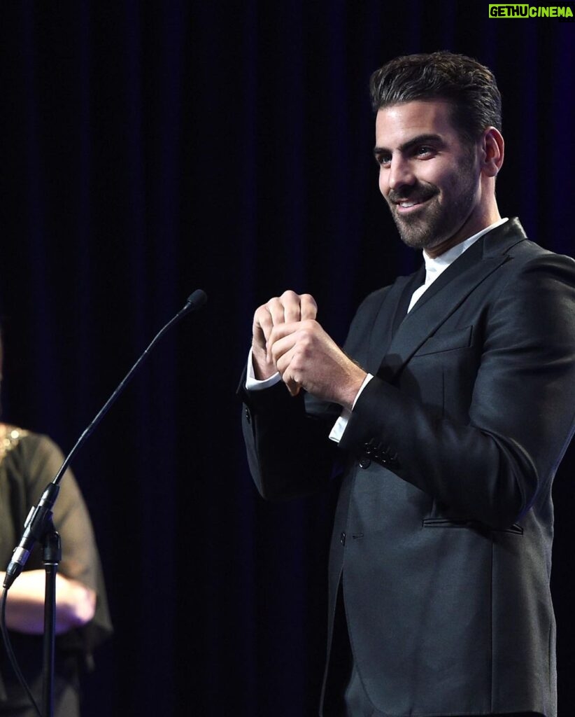 Nyle DiMarco Instagram - Wow... I am humbled and honored to accept the SAG-AFTRA Harold Russell award for my disability activism and as an actor. Thank you @mediaaccessawards and @eastersealssocal. In my speech I talked about how society likes to question my hardship as a deaf/disabled person when I had a perfect life. My parents are deaf. My whole family is deaf. I’m the fourth generation. I went to deaf schools growing up. Able-bodied and hearing people like to think it is literally impossible for disabled people to be happy. Why? Why do they think that? The answer is... it is how TV/films portray us. Hollywood dictates a perception of minority groups. We can solve this and create authentic stories by encouraging our industry to INCLUDE disabled actors, directors, writers, etc. into the story-making process. This is where true inclusion happens. P.S. Yep, I pulled a Madonna with two tuxedos for one single event 😛