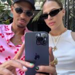 Océane Amsler Instagram - Me keeping it cute while my boyfriend is casually getting twerked on for his birfday 🍑😇 Pantalon @viviennewestwood Sac @gucci Shoes @versace Top @mango Rings @swarovski Nails @soaddict_nails Lunettes @nourr.optic Bracelet @gasbijoux