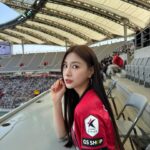 Oh Ha-young Instagram - 날 좋은 날 경기도 보고 쿠플픽도 하고👏🤭 앞으로도 좋은 경기 기대하겠습니다⚽️