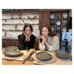 Oh Na-ra Instagram - 나만의 예쁜 그릇 만들기🫧 도자기공방 #원데이클래스 #베프👭 윗집 동생이랑 잼나게 만들고 왔어요🫠 한달뒤에 뽀얗게 만나자!!🍽
