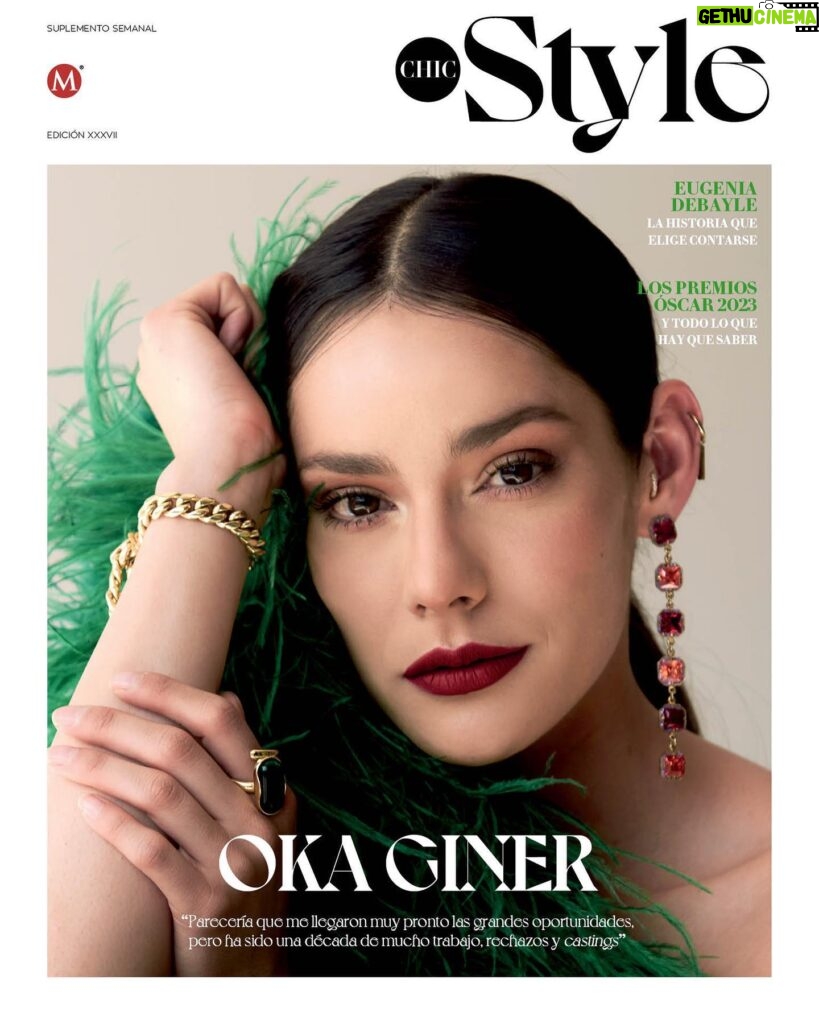 Oka Giner Instagram - @okaginer en portada de @chicstylemx “El mío es un sueño cumplido”. Llegó a la CDMX sin nada y hoy protagoniza una producción en horario estelar; sobre eso, las narcoseries y su reciente matrimonio nos platica esta joven actriz. La entrevista completa en chicmagazine.com.mx y con @milenio Fotos: Martha Álvarez Make up / Hair: Ilse Porras Stylist: Step on Fashion Producción: Claudia Valdez Total look: Julio Aretes: Iconique Zapatos: Louis Vuitton #OkaGiner