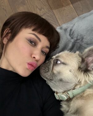 Olga Kurylenko Instagram - Don’t be jealous 🐶🥰 #onset #misdirection #serbia