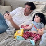 Olivia Munn Instagram - Halloween last year… Malcolm as my mom. Sunflower seeds everywhere ✅ Crazy long Slim Jims ✅ Snacks snacks snacks ✅✅✅ Always on her phone ✅