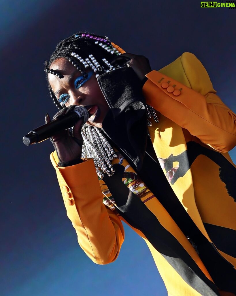 Olivier Rousteing Instagram - LAURYN HILL in BALMAIN HOMME in @princejyesi for BALMAIN 💛♥️🧡 ICON ONLY Coachella 2024 styled by @raheem111