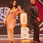 Osas Ighodaro Instagram - 🌷It’s a Wrap …. w/ ‘Overall Best’ Celebrity Showdown🌷 It was immense fun and enjoyment being your host on @africamagic ‘Overall Best’! I adored the energy from everyone and grateful for the opportunity! Big shoutout to @africamagic @gotvng @busola.tejumola @ucheikejimba and the entire cast and crew of OverAll Best! Huge hugs and appreciation to my management and glam squad 🥰 I’m grateful for all you all do!!! … until next time… Peace and God’s Blessings!! 💐💐 📸 | @photogirlnaija 💄 | @t.alamodebeauty 💇🏾‍♀️ | @touchofibee 👗 | @mosesebite 🎤 | @africamagic ‘Overall Best’ Celebrity Showdown #OsasIghodaro #AMOverallBest #Host #vibes #blessed 💥