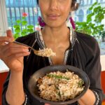 Padma Lakshmi Instagram - This VEGAN Coconut Rice is the perfect answer to leftover rice. It comes together in less than 10 minutes and tastes great warm and at room tempurature, which makes it perfect for a potluck, picnic or after school snack. If you’re not accustomed to having shredded coconut around, look to your Indian or Asian market and grab a bag of UNSWEETENED shredded coconut either frozen or dry (frozen preferred)! It’ll come in handy more than you know. Try it and let me know what you think! I’ll be sure to film some other recipes using shredded coconut too, so you won’t have that bag go to waste!
