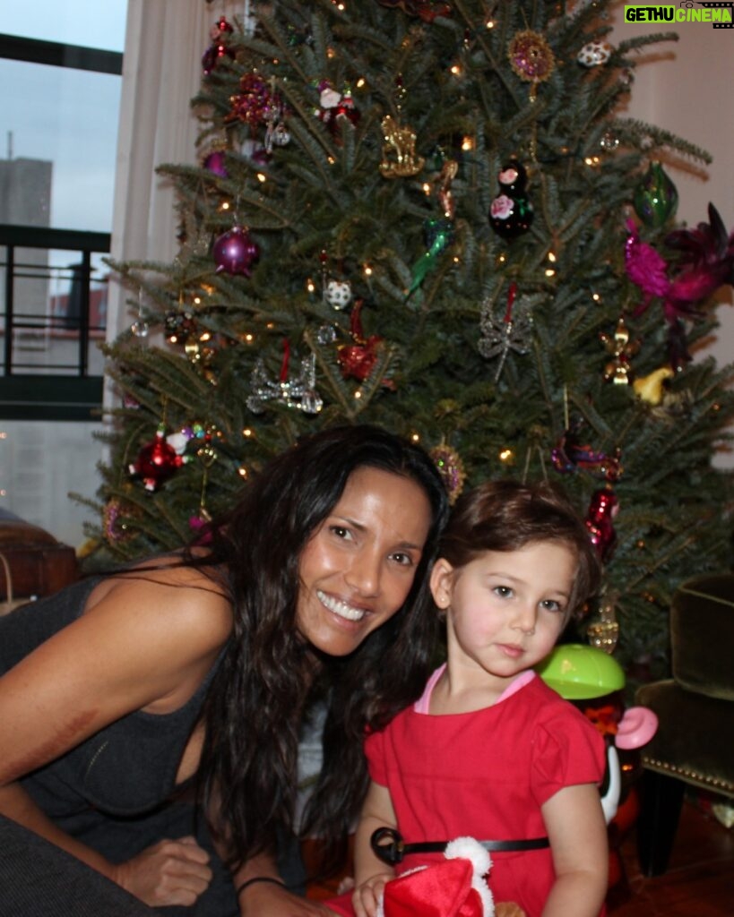 Padma Lakshmi Instagram - We are Christmas fundamentalists – nothing to do with Jesus for us, just candy canes, twinkly lights, hot chocolate, gingerbread houses, mistletoe, and cookies.