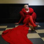 Paloma Faith Instagram - Red to give the boys dread 👹 Thank you so much for having me @sethmeyers @latenightseth ! Pics by @ryanmuir Makeup by @maudlaceppe Hair by @bradleyirion Styling by @rachelbakewell Styling assistant @tashia.suleyman Wearing @bad_binch_tongtong Shoes @casadeiofficial