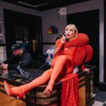 Paloma Faith Instagram - Red to give the boys dread 👹 Thank you so much for having me @sethmeyers @latenightseth ! Pics by @ryanmuir Makeup by @maudlaceppe Hair by @bradleyirion Styling by @rachelbakewell Styling assistant @tashia.suleyman Wearing @bad_binch_tongtong Shoes @casadeiofficial