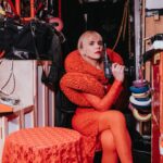 Paloma Faith Instagram - Red to give the boys dread 👹 Thank you so much for having me @sethmeyers @latenightseth ! Pics by @ryanmuir Makeup by @maudlaceppe Hair by @bradleyirion Styling by @rachelbakewell Styling assistant @tashia.suleyman Wearing @bad_binch_tongtong Shoes @casadeiofficial