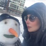 Parastoo Salehi Instagram - من و آدم برفی ❄️⛄️❤️ استانبول و ... الهی حال دلتون همیشه خوب باشه الهی آمین 🙏🏻🙏🏻🙏🏻 . #پرستوصالحی #پرستو_صالحی #بازیگر #سینما #تئاتر #تلویزیون #ترکیه #استانبول #parastoo_salehi #parastoosalehi