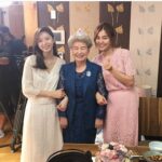 Park Soo-jin Instagram - 옥수당에 찾아온 투샷이 너무 그리웠던 썽♡ #옥수동수제자#샘까지쓰리샷#심요정님생신#지원군#김성은#썽#태하엄마#오늘방송#8시20분#올리브#TVN