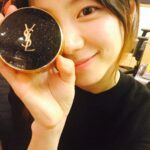 Park Soo-jin Instagram - 반짝반짝 주얼리같은 쿠션♡ #입생로랑에서먼저받아본선물#반짝반짝 #입생로랑쿠션#리미티드에디션#3월한정#화이트데이선물 로딱!#스피드가생명