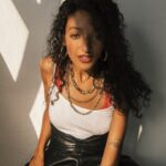 Patricia Allison Instagram - { the Sun Dipped in & left me feeling Celestial } 🦥 Thank you @josephsinclair I love shooting with u 😍 @krishanparmar_ > Styling @zateeshahairstylist > Hair @busterknight > Makeup ✨