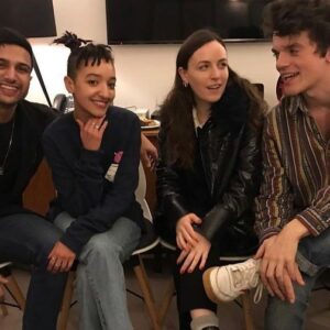 Patricia Allison Instagram - Wanna know what’s so funny? 
Check out Behind The Filter on @bbciplayer it’s already up & streaming. 

Shot pre covid: so don’t be alarmed at our closeness; take comfort in it 🤘🏾🧡

@phoebewalshx @edwardbluemel @omalikofficial 💫