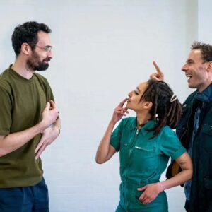 Patricia Allison Instagram - Here's your first look into rehearsals for Jules and Jim💕

François Truffaut’s 1962 film immortalised the story of Jules and Jim. Multi award-winning Timberlake Wertenbaker adapts Roché’s autobiographical novel for the stage in this romantic and emotionally compelling world premiere starring Patricia Allison, Samuel Collings and Alex Mugnaioni.

Got your tickets yet?

📅20 April-27 May
🎟️Link in bio
📸@stevegregsonphotos