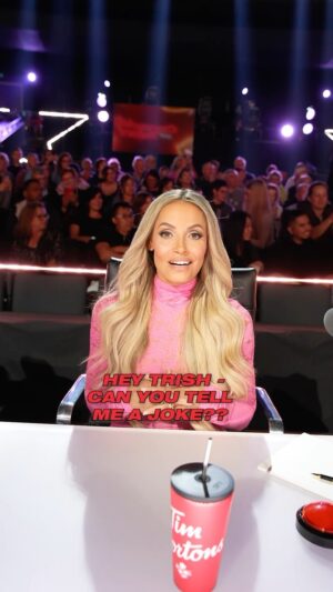 Patricia Stratigeas Instagram - Ba dum tsssss! 🥁 Good one, @trishstratuscom! 🤣 

Catch up on #CGT now on-demand or stream it on Citytv  ✨