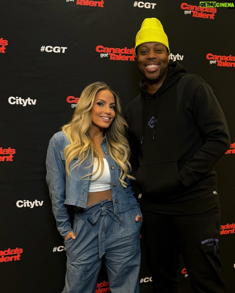 Patricia Stratigeas Instagram - Premiere press day round up! Thanks to everyone who @kardinalo and I visited to talk the launch of @cangottalent #TheMillionDollarSeason! We appreciate all your support for this special season on @city_tv! Click the #linkinbio to watch all stops on the press day! 🎥🎧💻#cgt #pr #pressday #mediaday Press day look styled by @aliciasmcn, glam by @muavee S/O to @hype__pr & @rogersmediapr 🌟
