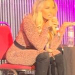 Patricia Stratigeas Instagram - Still buzzing from my stage events as part of the #BadGirlTourUK! Scotland … England… you were incredible!! Thanks for taking a stroll along memory lane with me. We laughed, we heckled, we cussed .. then we got on stage! Haha! But in all seriousness, the meet and greets were beyond special to me. Getting to spend time with each and every one of you and hearing your stories and how we are connected is something that will always stay with me. Thanks for making this our first stage events a success! Standing room only whaaat?? 🎉 @primetimeappearances A huge thanks to @kennymcitr for being the perfect host on and off the stage! And the @inside_theropes team - you guys rule! Top notch!! My girl @petite_pikahh and I felt the love! Oh and special shoutout to my girl @_jenlouise_ who I got to hang with on her birthday! Remember .. I will always care-a-lot about you 😘💗 Styled by @aliciasmcn Wearing @cityluxboutique (rust onesie)