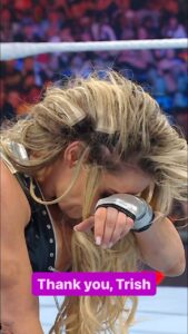 Patricia Stratigeas Instagram - @trishstratuscom may have come up short last night, but that Steel Cage Match was 🔥🔥🔥 #ThankYouTrish