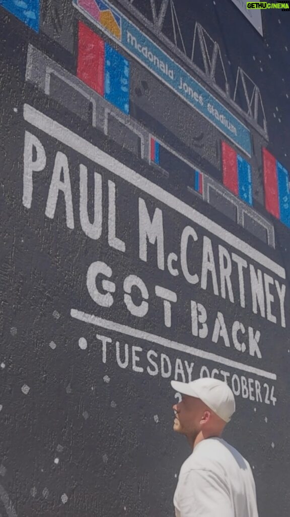 Paul McCartney Instagram - Next stop on the #PaulMcCartneyGotBack tour: Newcastle, NSW 🇦🇺 Ahead of the show today, local artist @mitchrevs created this incredible mural featuring some of Paul’s best-loved songs. Check it out! 🎨