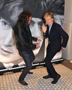 Paul McCartney Instagram - Last night, Paul hosted family and friends at the @nationalportraitgallery in London to celebrate the opening of his new exhibition 'Paul McCartney Photographs 1963-64: Eyes of the Storm' 📷

The exhibition opens to the public tomorrow and runs until 1 October, 2023. Find out more and get tickets via the link in bio. #EyesOfTheStorm