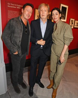 Paul McCartney Instagram - Last night, Paul hosted family and friends at the @nationalportraitgallery in London to celebrate the opening of his new exhibition 'Paul McCartney Photographs 1963-64: Eyes of the Storm' 📷

The exhibition opens to the public tomorrow and runs until 1 October, 2023. Find out more and get tickets via the link in bio. #EyesOfTheStorm