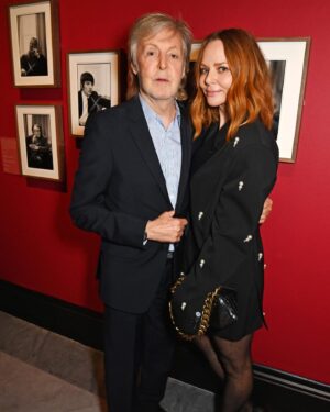 Paul McCartney Instagram - Last night, Paul hosted family and friends at the @nationalportraitgallery in London to celebrate the opening of his new exhibition 'Paul McCartney Photographs 1963-64: Eyes of the Storm' 📷

The exhibition opens to the public tomorrow and runs until 1 October, 2023. Find out more and get tickets via the link in bio. #EyesOfTheStorm