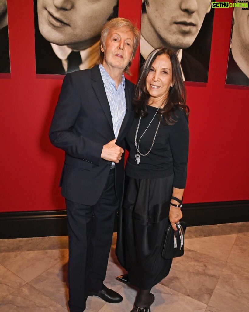 Paul McCartney Instagram - Last night, Paul hosted family and friends at the @nationalportraitgallery in London to celebrate the opening of his new exhibition 'Paul McCartney Photographs 1963-64: Eyes of the Storm' 📷 The exhibition opens to the public tomorrow and runs until 1 October, 2023. Find out more and get tickets via the link in bio. #EyesOfTheStorm