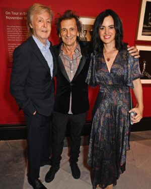 Paul McCartney Instagram - Last night, Paul hosted family and friends at the @nationalportraitgallery in London to celebrate the opening of his new exhibition 'Paul McCartney Photographs 1963-64: Eyes of the Storm' 📷

The exhibition opens to the public tomorrow and runs until 1 October, 2023. Find out more and get tickets via the link in bio. #EyesOfTheStorm