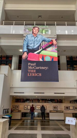 Paul McCartney Instagram - Did you know there is a free Paul McCartney display at the @britishlibrary?

Showcasing previously unseen material from Paul McCartney’s personal archive, The free Entrance Hall display celebrates the life and art of Paul. 

‘Paul McCartney: The Lyrics’ is on until March 13th 2022! 

#PaulMcCartneyTheLyrics #PaulMcCartney #ThingsToDoLondon