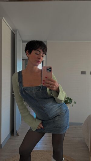 Paula Bolatti Instagram - #PauliiLooks de Sábado 💚 Debo decir que me volví fan de las pantys efecto piel con polar 🤩